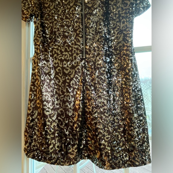 NWT Oliveaceous Leopard Sequin Dress/ Large ✨ - Picture 8 of 9